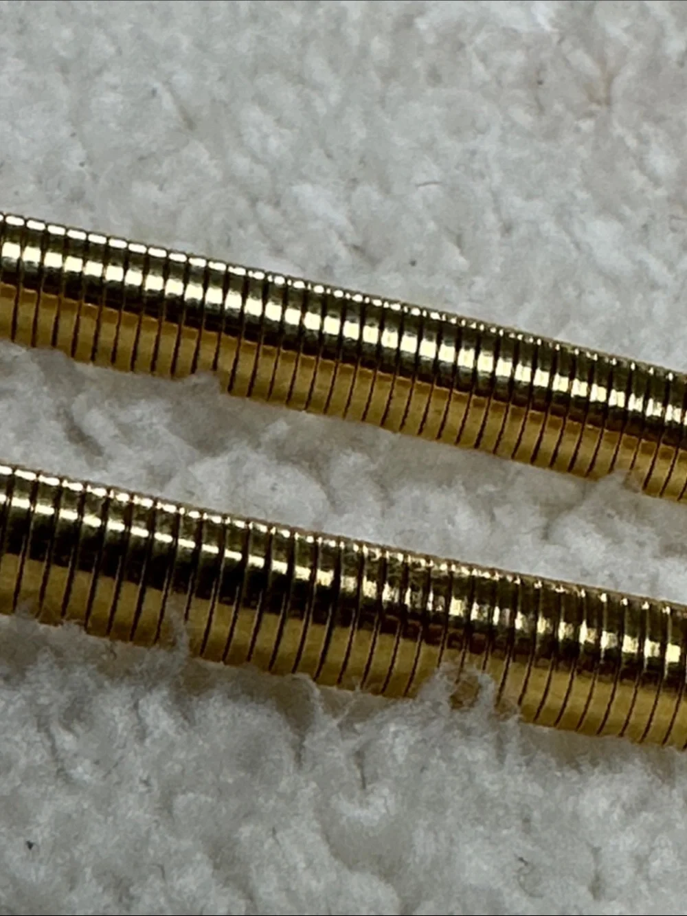 Vintage Stretch Gold-tone Double Snake Chain Belt, Metal Hook & Eye Closure EUC!